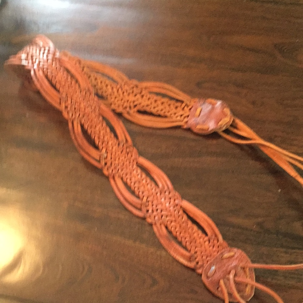 Vintage Leather Woven Hippy Belt or guitar strap?